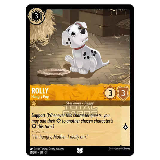 Lorcana - Into the Inklands - Rolly - Hungry Pup (Uncommon) - 021/204