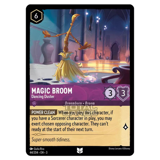 Lorcana - Into the Inklands - Magic Broom - Dancing Duster (Uncommon) Lorcana - Into the Inklands - Magic Broom - Dancing Duster (Uncommon)