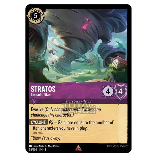 Lorcana - Into the Inklands - Stratos - Tornado Titan (Rare) - 055/204