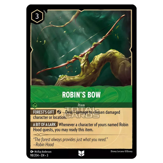 Lorcana - Into the Inklands - Robin's Bow (Uncommon) - 098/204