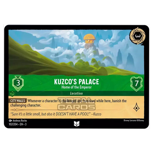 Lorcana - Into the Inklands - Kuzco's Palace - Home of the Emperor (Uncommon) - 102/204