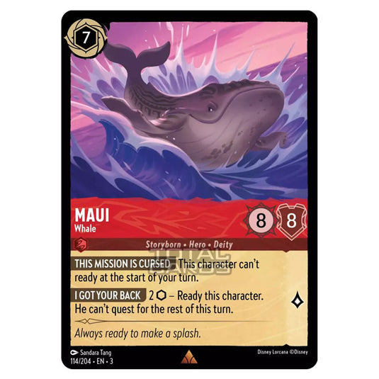 Lorcana - Into the Inklands - Maui - Whale (Rare) - 114/204