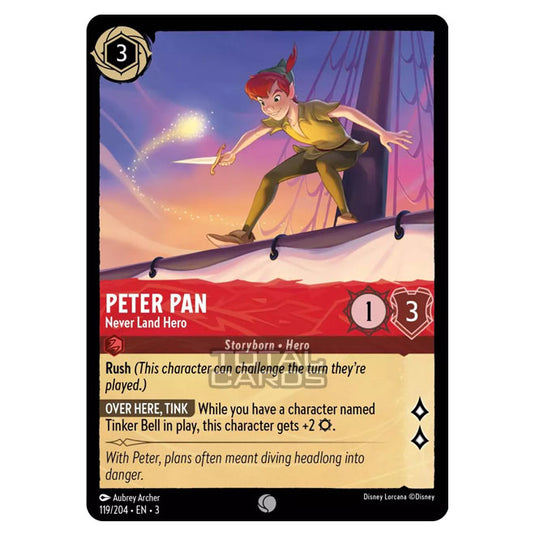 Lorcana - Into the Inklands - Peter Pan - Never Land Hero (Common) - 119/204