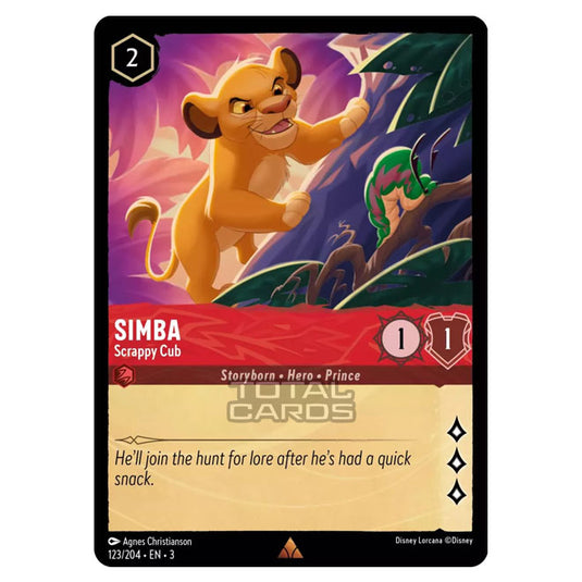 Lorcana - Into the Inklands - Simba - Scrappy Cub (Rare) - 123/204