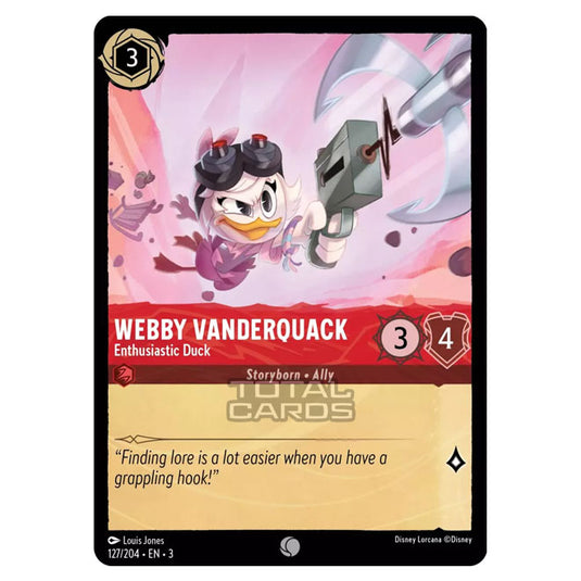 Lorcana - Into the Inklands - Webby Vanderquack - Enthusiastic Duck (Common) - 127/204