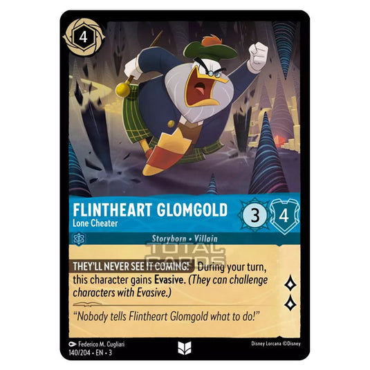 Lorcana - Into the Inklands - Flintheart Glomgold - Lone Cheater (Uncommon) - 140/204