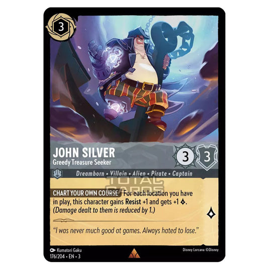 Lorcana - Into the Inklands - John Silver - Greedy Treasure Seeker (Ra Lorcana - Into the Inklands - John Silver - Greedy Treasure Seeker (Ra
