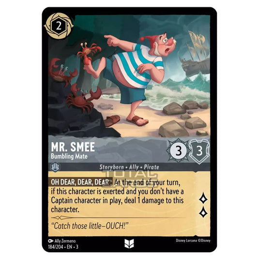 Lorcana - Into the Inklands - Mr Smee - Bumbling Mate (Uncommon) - 184/204