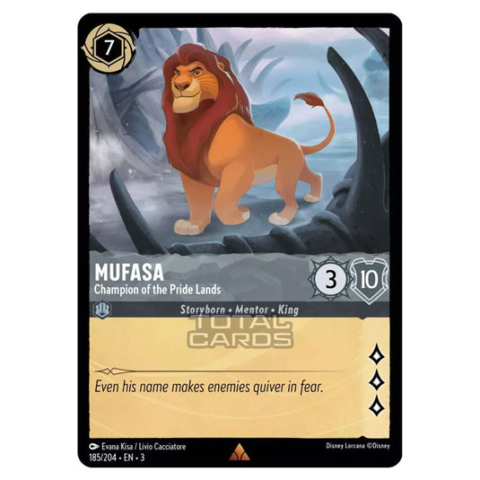 Lorcana - Into the Inklands - Mufasa - Champion of the Pride Lands (Rare) - 185/204