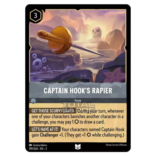 Lorcana - Into the Inklands - Captain Hook's Rapier (Uncommon) - 199/204