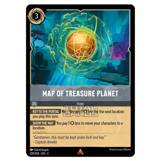 treasure planet lorcana cards Lorcana - Into the Inklands - Map of Treasure Planet (Rare)