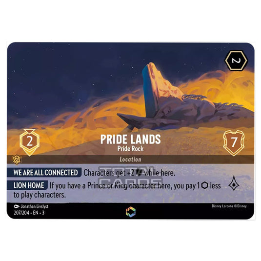 Lorcana - Into the Inklands - Pride Lands - Pride Rock (Enchanted) - 207/204