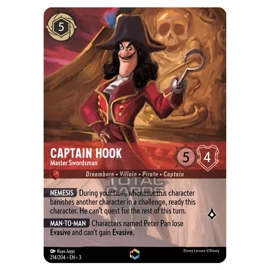 Lorcana - Into the Inklands - Captain Hook - Master Swordsman (Enchanted) - 214/204