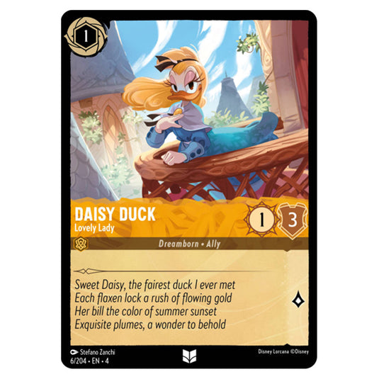 Lorcana - Ursula's Return - Daisy Duck - Lovely Lady (Uncommon) - 6/204