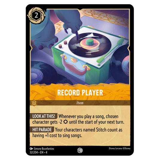 Lorcana - Ursula's Return - Record Player (Common) - 32/204