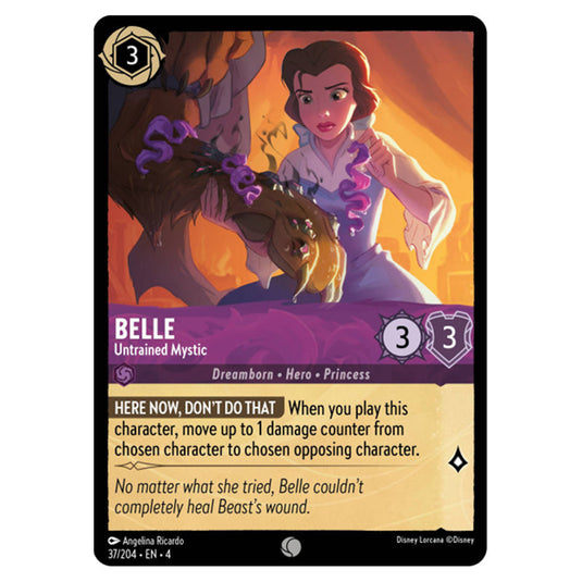 Lorcana - Ursula's Return - Belle - Untrained Mystic (Common) - 37/204