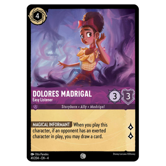 Lorcana - Ursula's Return - Dolores Madrigal - Easy Listener (Common) - 41/204