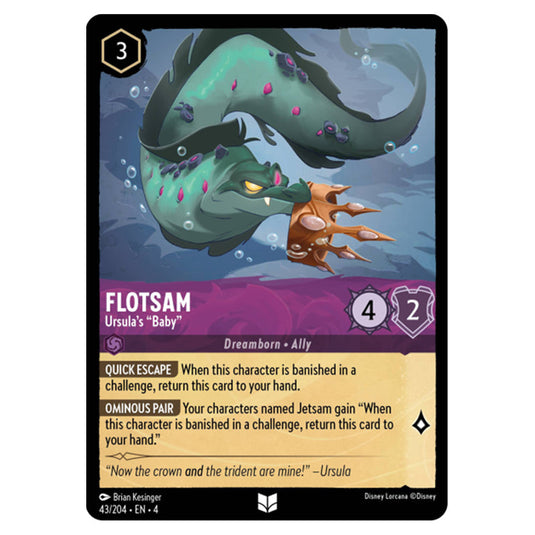 Lorcana - Ursula's Return - Flotsam - Ursula's "Baby" (Uncommon) - 43/204