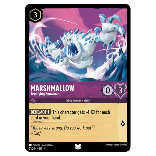 Lorcana - Ursula's Return - Marshmallow - Terrifying Snowman (Uncommon) - 51/204