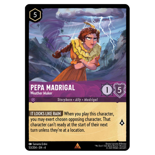 Lorcana - Ursula's Return - Pepa Madrigal - Weather Maker (Rare) - 53/204