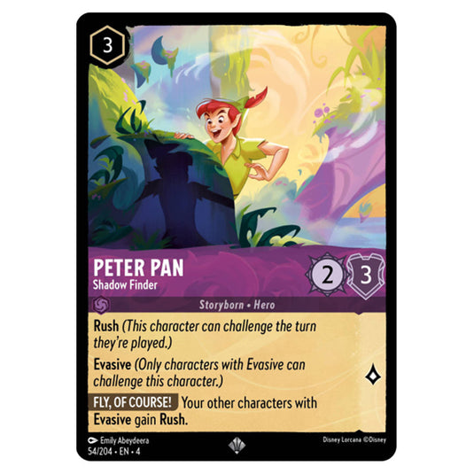 Lorcana - Ursula's Return - Peter Pan - Shadow Finder (Super Rare) - 5 Lorcana - Ursula's Return - Peter Pan - Shadow Finder (Super Rare) - 5
