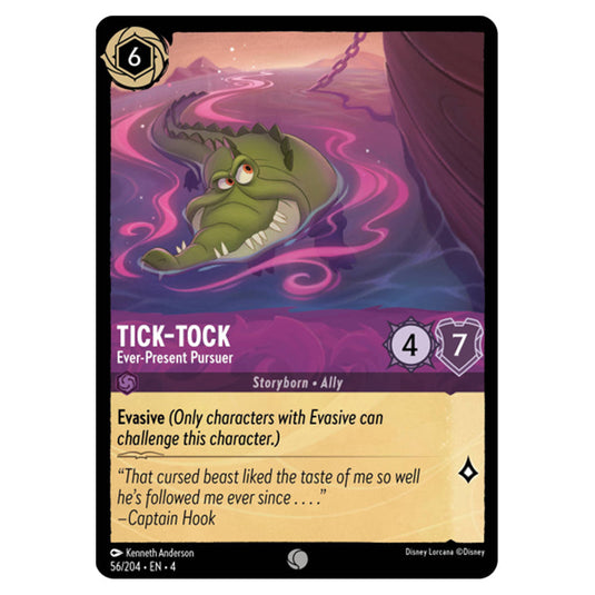 Lorcana - Ursula's Return - Tick-Tock - Ever-Present Pursuer (Common) - 56/204