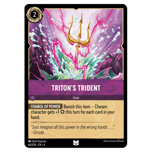 Lorcana - Ursula's Return - Triton's Trident (Uncommon) - 66/204