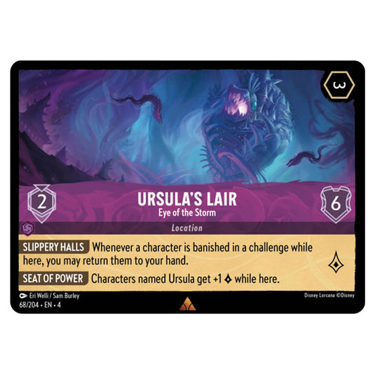 Lorcana - Ursula's Return - Ursula's Lair - Eye of the Storm (Rare) - 68/204