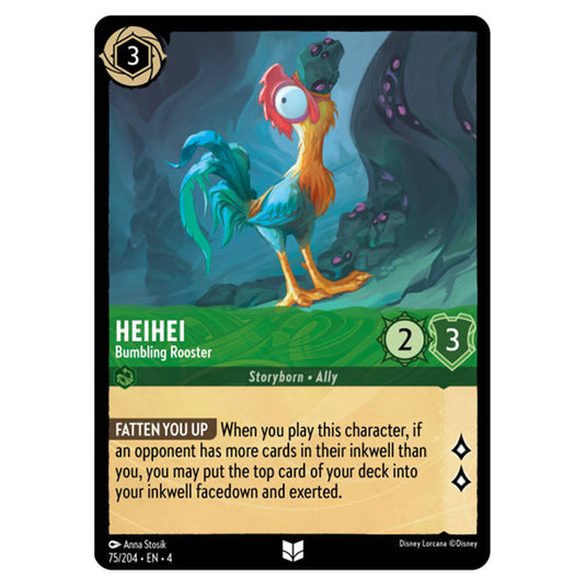 Lorcana - Ursula's Return - HeiHei - Bumbling Rooster (Uncommon) - 75/204