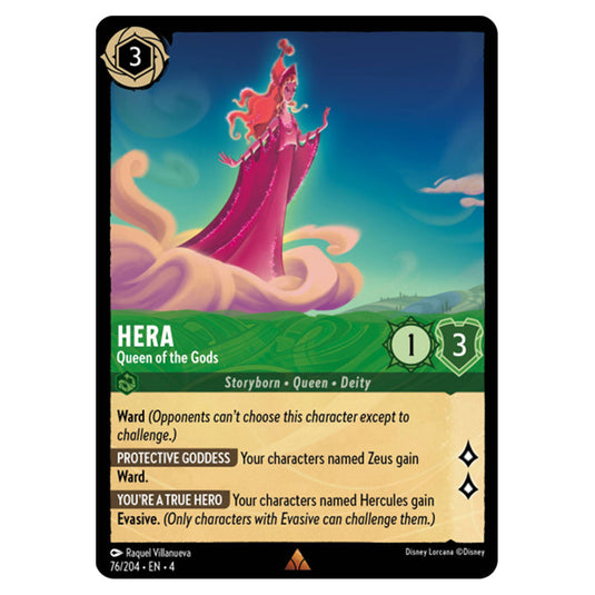 Lorcana - Ursula's Return - Hera - Queen of the Gods (Rare) - 76/204