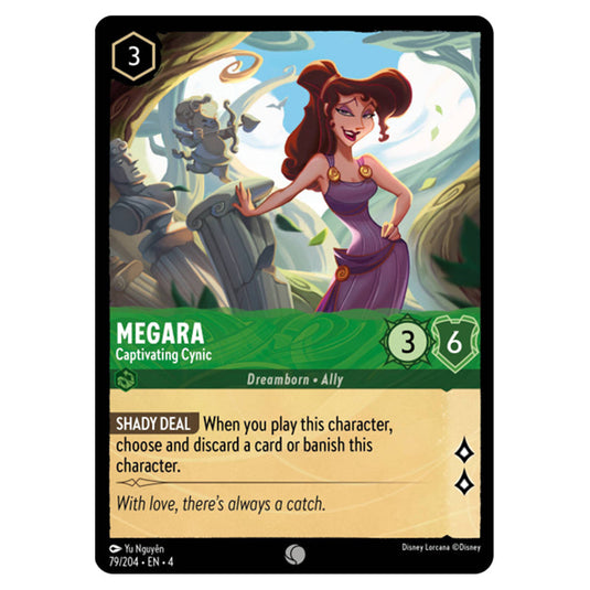 Lorcana - Ursula's Return - Megara - Captivating Cynic (Common) - 79/204