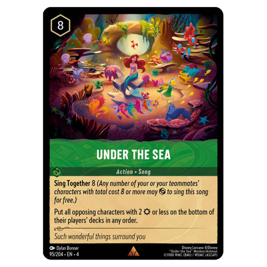 Lorcana - Ursula's Return - Under The Sea (Rare) - 95/204 Lorcana - Ursula's Return - Under The Sea (Rare) - 95/204