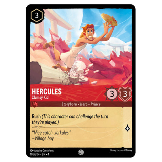 Lorcana - Ursula's Return - Hercules - Clumsy Kid (Common) - 108/204