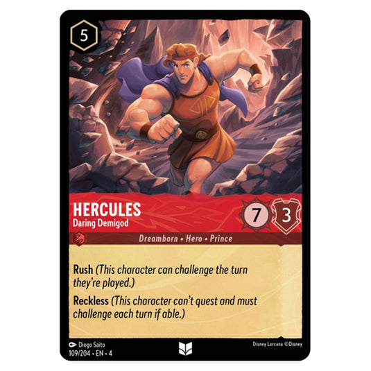 Lorcana - Ursula's Return - Hercules - Daring Demigod (Uncommon) - 109/204