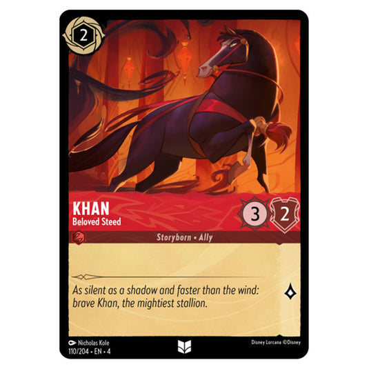 Lorcana - Ursula's Return - Khan - Beloved Steed (Uncommon) - 110/204