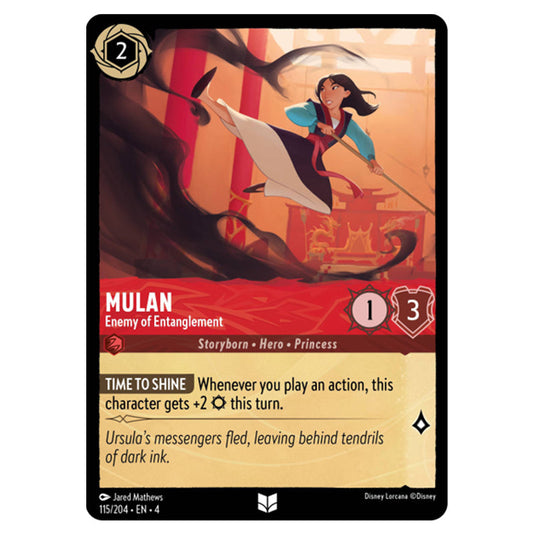 Lorcana - Ursula's Return - Mulan - Enemy of Entanglement (Uncommon) - 115/204