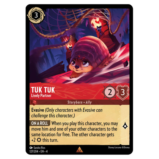 Lorcana - Ursula's Return - Tuk Tuk - Lively Partner (Rare) - 127/204