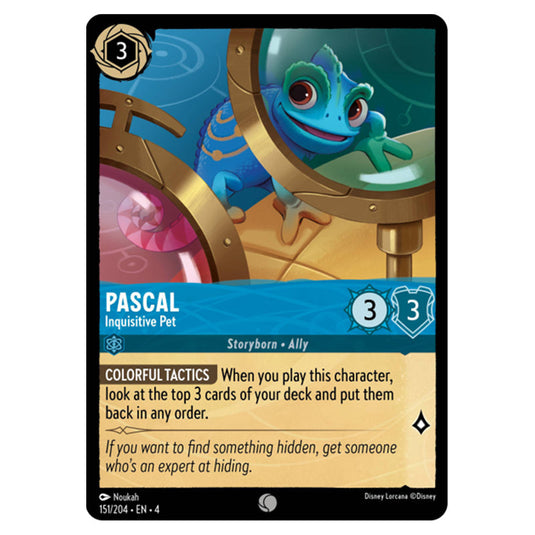 pascal lorcana card Lorcana - Ursula's Return - Pascal - Inquisitive Pet (Common)
