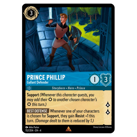 Lorcana - Ursula's Return - Prince Phillip - Gallant Defender (Rare) - 152/204