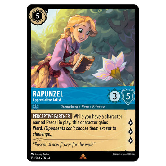 Lorcana - Ursula's Return - Rapunzel - Appreciative Artist (Rare) - 153/204