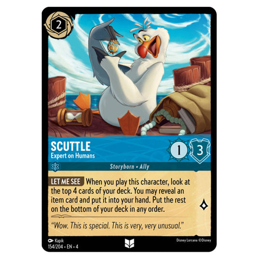 Lorcana - Ursula's Return - Scuttle - Expert on Humans (Uncommon) - 154/204