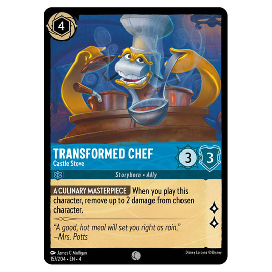 Lorcana - Ursula's Return - Transformed Chef - Castle Stove (Common) - 157/204