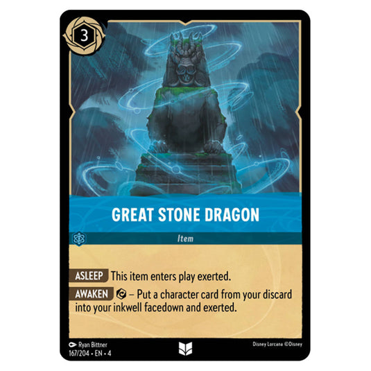 Lorcana - Ursula's Return - Great Stone Dragon (Uncommon) - 167/204