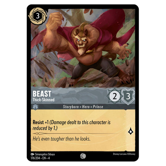 Lorcana - Ursula's Return - Beast - Thick-Skinned (Common) - 176/204