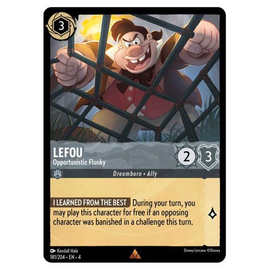 Lorcana - Ursula's Return - LeFou - Opportunistic Flunky (Rare) - 181/204