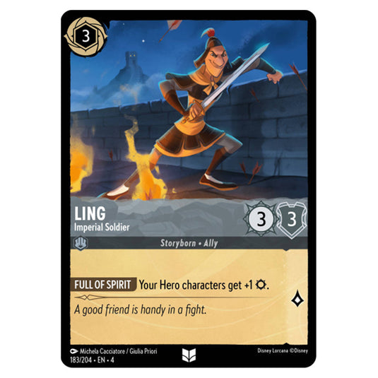 Lorcana - Ursula's Return - Ling - Imperial Soldier (Uncommon) - 183/204