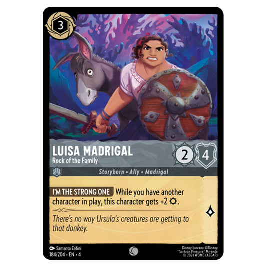 Lorcana - Ursula's Return - Luisa Madrigal - Rock of the Family (Common) - 184/204