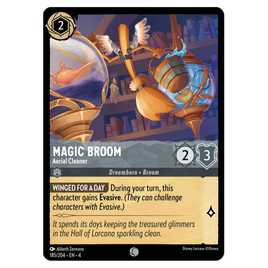 Lorcana - Ursula's Return - Magic Broom - Aerial Cleaner (Common) - 185/204