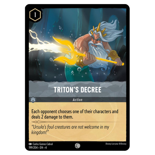 Lorcana - Ursula's Return - Triton's Decree (Common) - 199/204