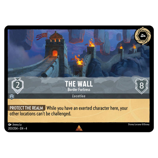 Lorcana - Ursula's Return - The Wall - Border Fortress (Rare) - 203/204